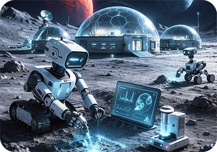 Weltraumwirtschaft Visualisierung